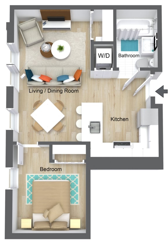 The Residences on Broadway One Bedroom 26 WB Available Units